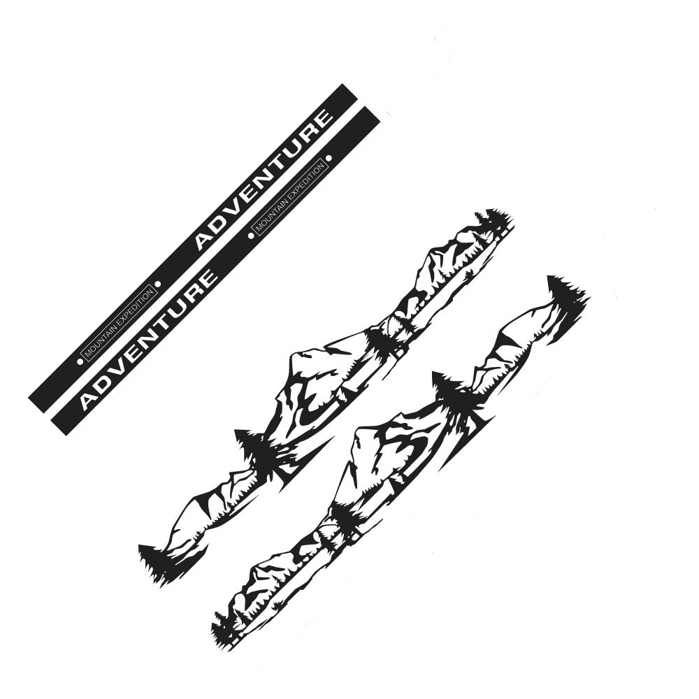 4Pcs/Lot Car Stickers Motorhome Camper Van For Volkswagen VW Transporter T4 T5 T6 Multivan Caravelle DIY Decals Accessories