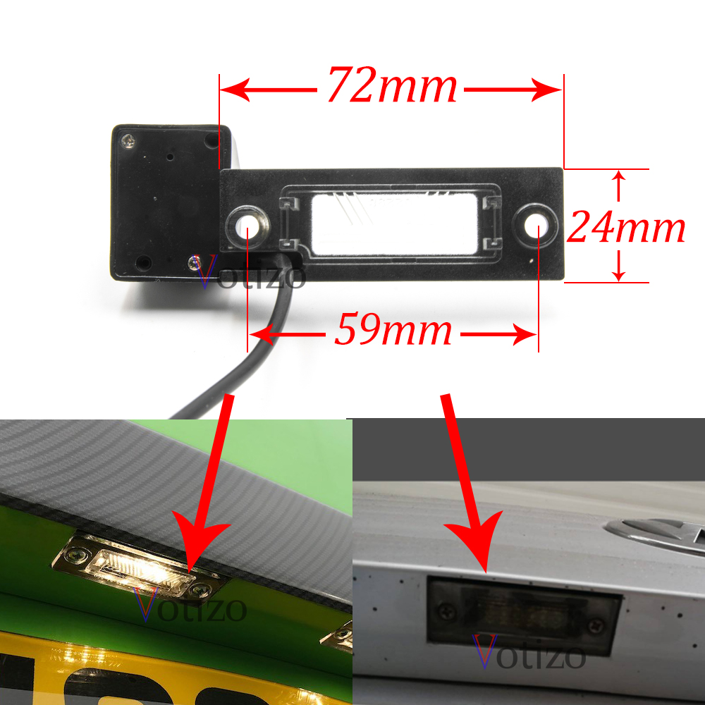 CCD HD AHD Fisheye Rear View Camera For Volkswagen Golf Plus 2005 2006 2007 2008 before facelift Car Reverse Parking Monitor