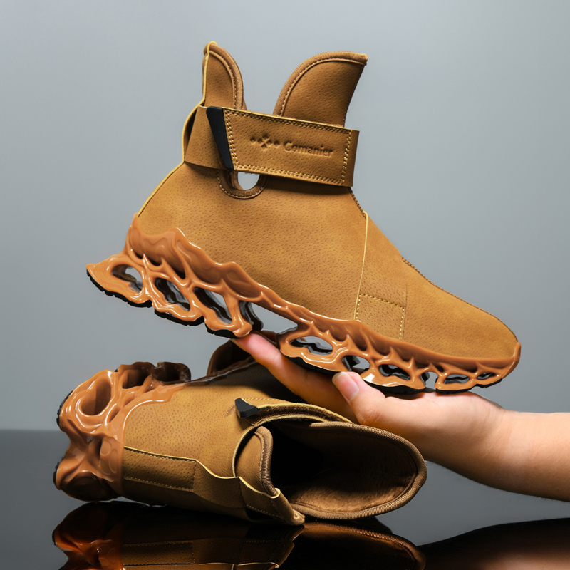 2025 new Keep Winter Warm Sneakers High-top Blade Running Men Ourdoor Snow Plush Platform Ankle Boots Cotton Padden Shoes 95ad