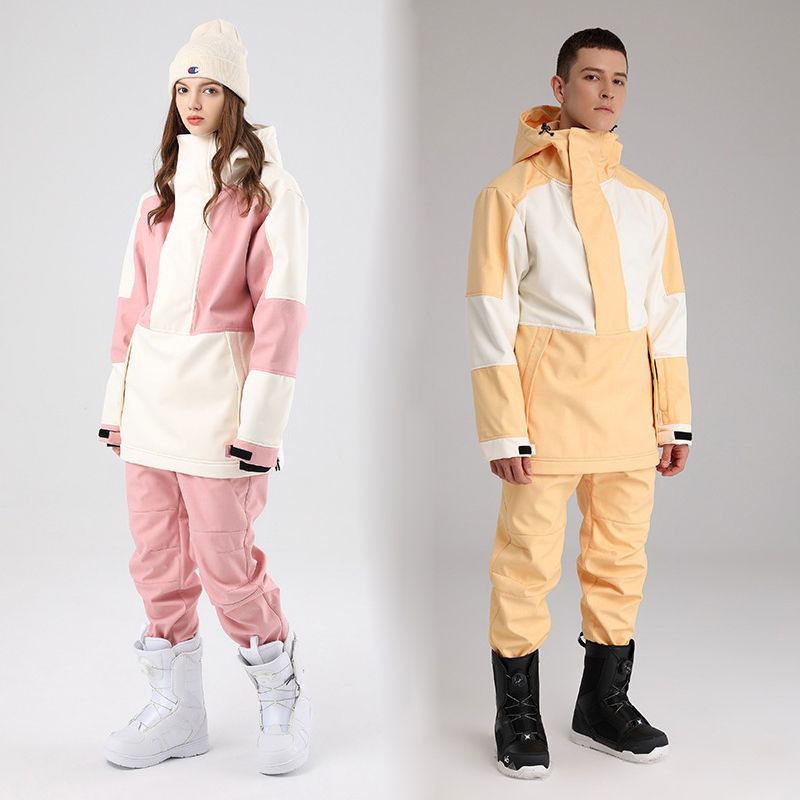 2024 New Winter Suit For Women Outdoor Snowboard Jacket Warm Breathable Men Overalls Waterproof Fleece Pants Ski Sets