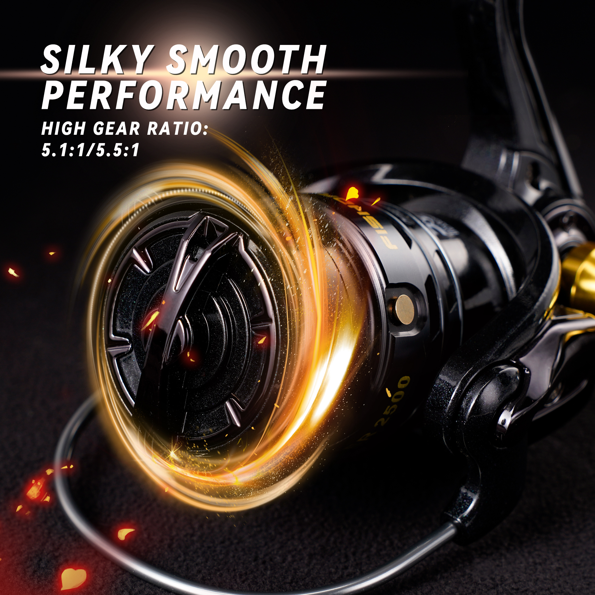 Fishdrops Spinning Reels Tailer Spinning Fishing Reel CNC Handle Pesca Gear Ratio 5.5:1 Ultra Smooth Powerful 30LB Max Drag