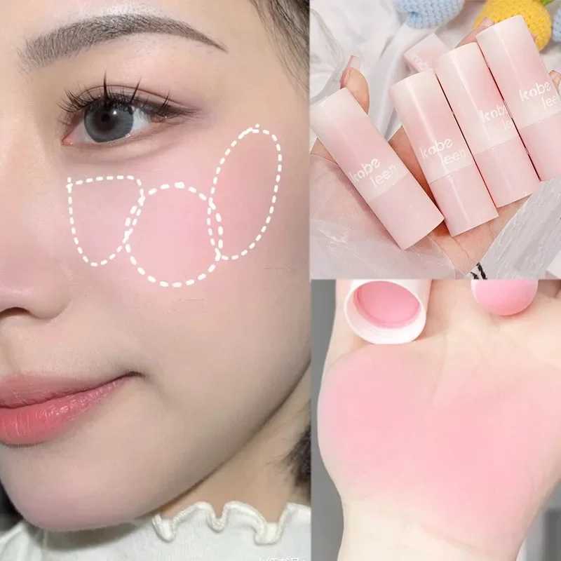 Multi-purpose Blush Stick Waterproof Peach Pink Matte Cheek Eyeshadow Powder Lasting Eyes lips Blusher Face Makeup CosmeticsXJ241111