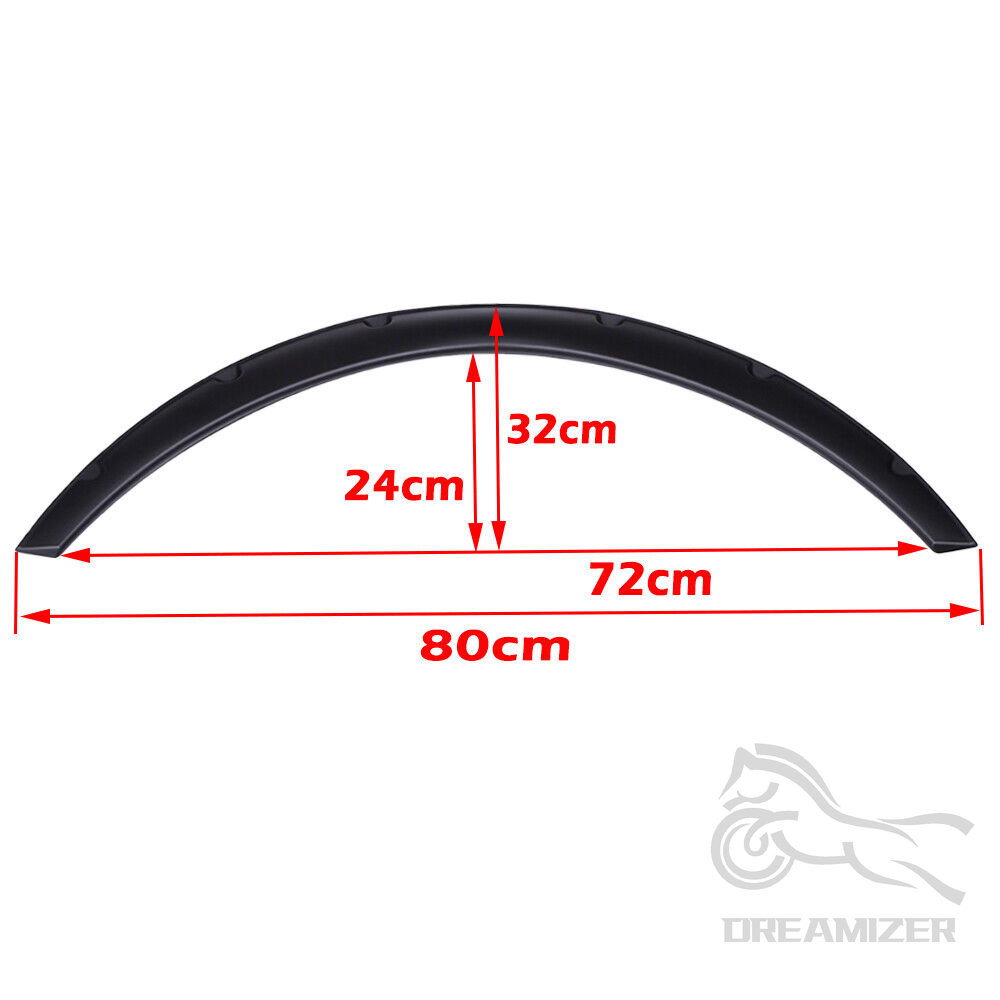 For Honda Civic 4pcs 3.5" Car SUV Off-road Car SUV Off-road Fender Flare Wheel Arch Protector Wheel Eyebrow Fender Mudguards