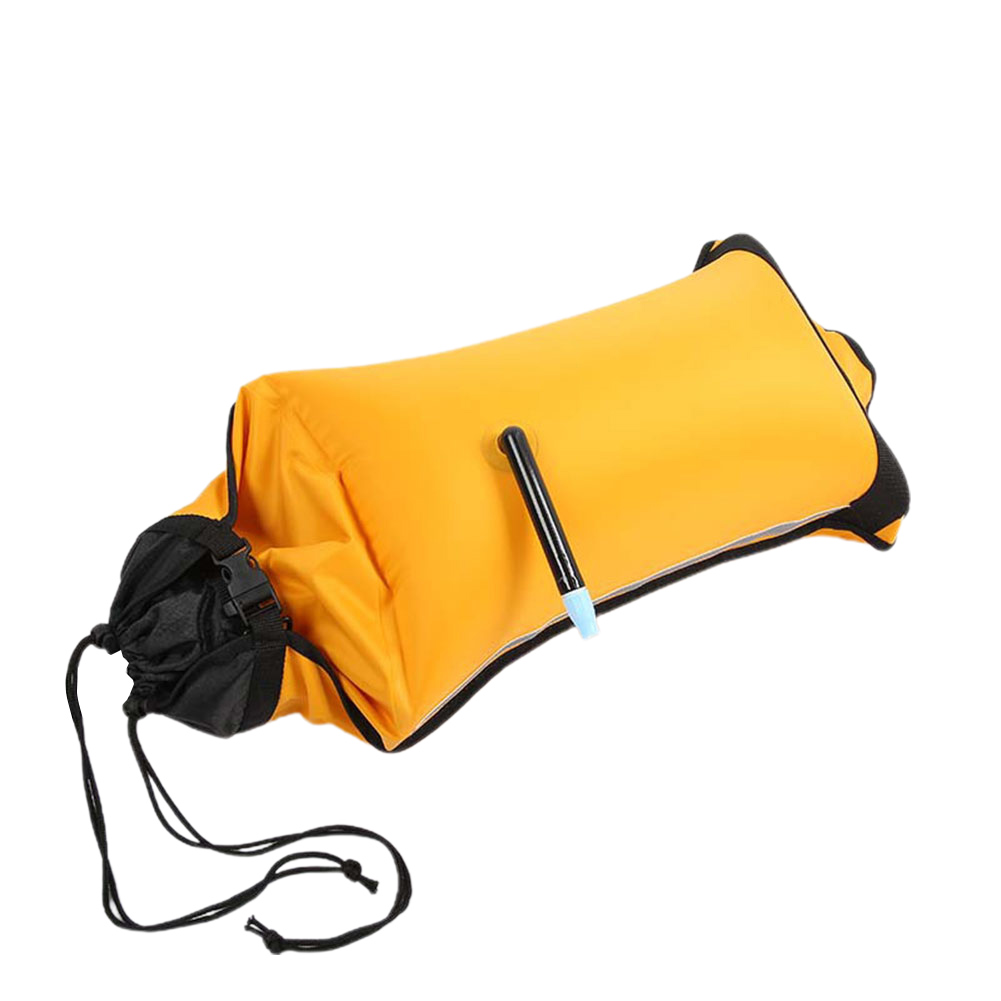 1pc Paddle Float Bag Kayak Canoe Ocean Boat Inflatable Paddle Bag Airbag Self-Rescue Float Bags Canoeing Quick Release Buckle