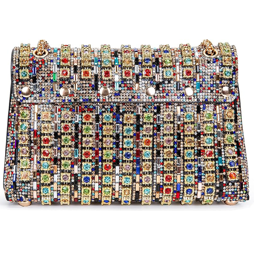 new luxury bag fashion designer bag Shoulder Bags Crossbody Bag Purses Handbags Crystals Rhinestone Evening Bag for Women Clutch Purse with Chain bag