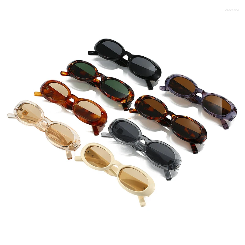Sunglasses Classic Small Oval For Men And Women Minimalist Retro Shades Street Style