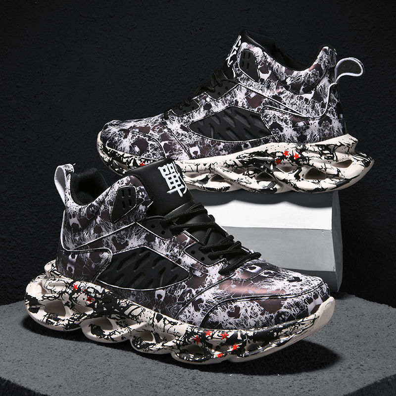 Men's Plus Size High Top Trendy Sports and Casual Basketball Shoes Size38-48.