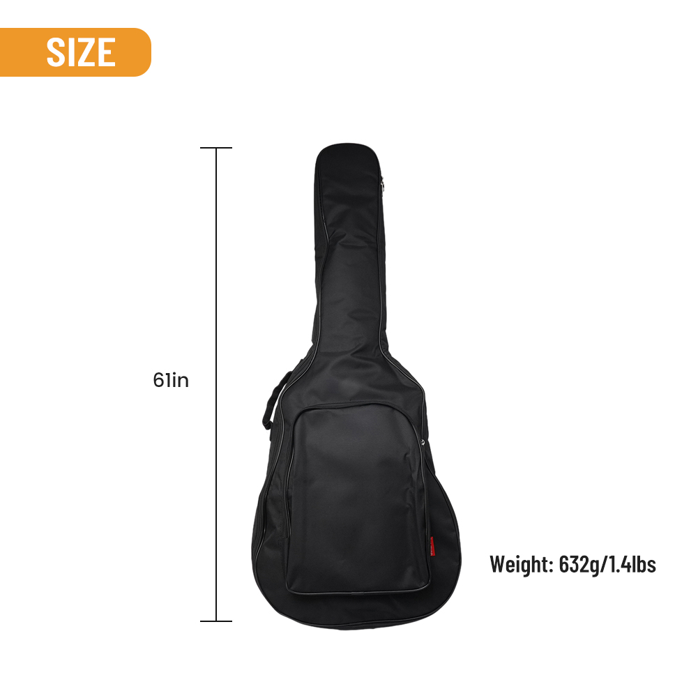 Full Size Padded Waterproof Classical Acoustic Guitar Back Bag Carry Case Holder Standard Classical Oxford Fabric Guitar Parts