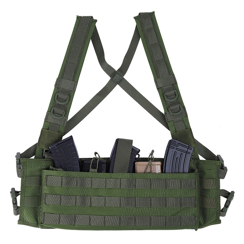 Modular Panel Tactical Chest Rig, Airsoft Combat Suspenders, Magazine Pouch with Adjustable Shoulder Strap, Waist Strap