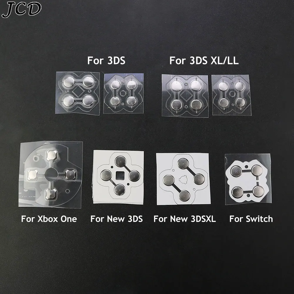 JCD For Xbox One For Switch Controller DPads D-Pad Metal Dome Snap PCB Board buttons Conductive FIlm For 3DS XL LL /New 3DS XL