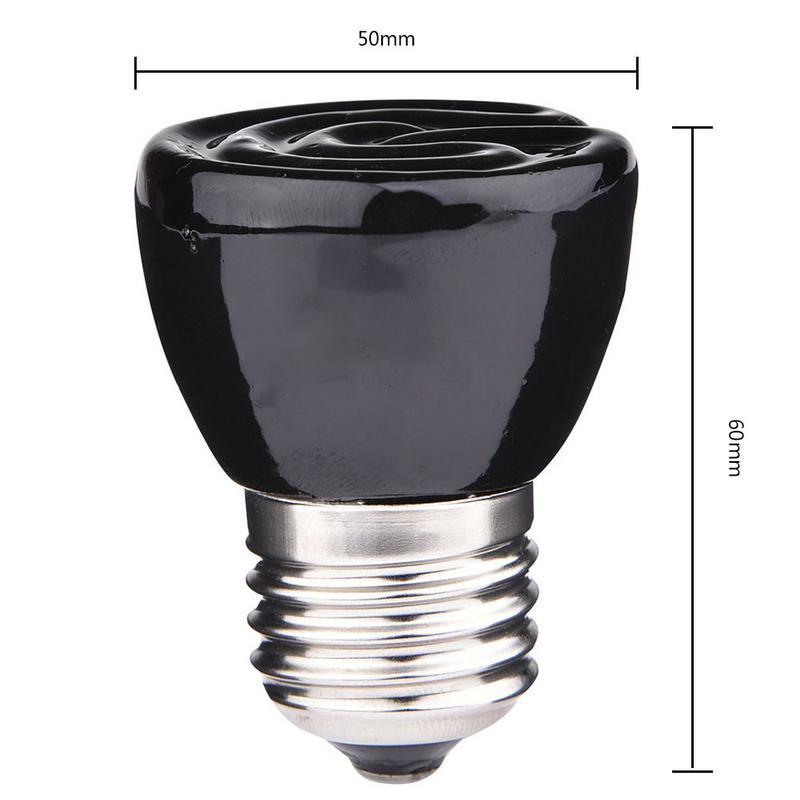 110-120V 100W E27 Far-Infrared Ceramic Pet Heating Lamp LizardTortoise Spider Reptiles Box Heater Warmer Heat Bulb Light