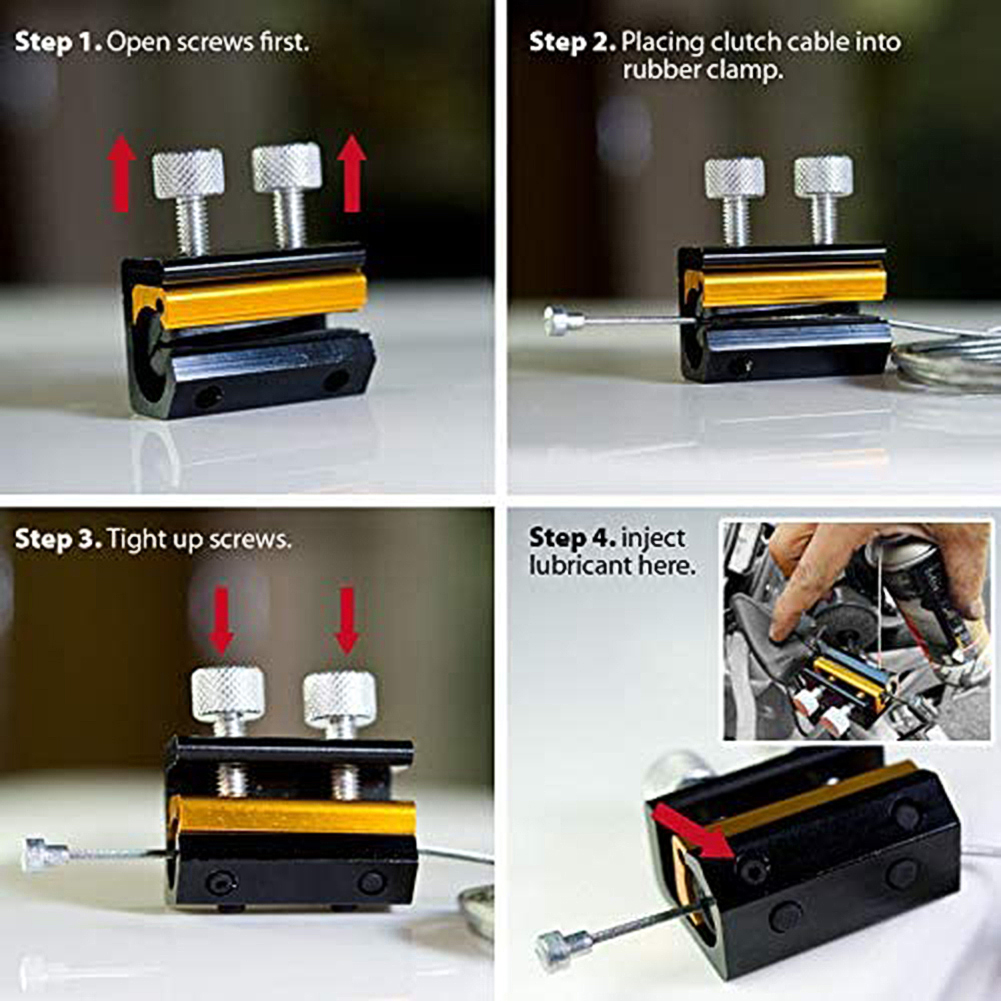 Dual Cable Lube Luber Lubricator Clutch Throttle Line Oiler Motorcycle Scooter Bike ATV Brakes Parts Brake Cable Lube Tool