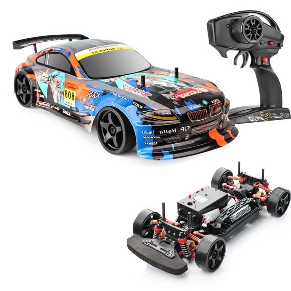 Electric/RC Car 1 10 Full Scale 2.4G Remote Control Car 4WD High-speed 70km/h Off-road Vehicle Dual-Speed Drift Rc Car For Kids Gifts 240424