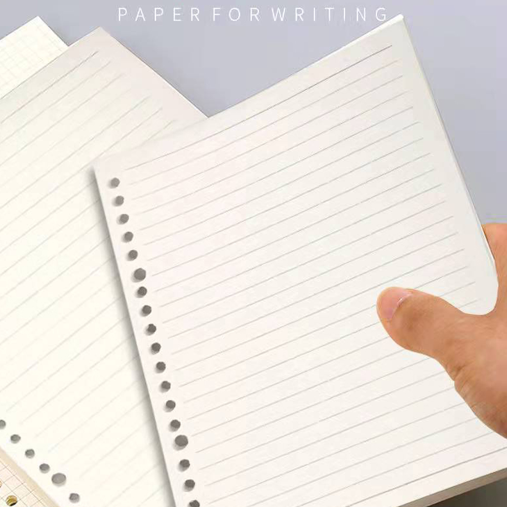A5 A4 B5 Loose Leaf Notebook Refill 60pcs Spiral Binder Inner Page Weekly Monthly To Do Line Dot Grid Inside Paper Stationery