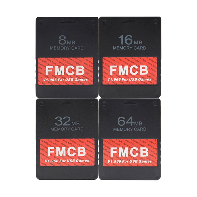 FMCB Free McBoot Card V1.966 for PS2 PS1 Plug Play Memory Card 8MB/16MB/32MB/64MB Runs Games in USB Disk or Hard Drop Shipping