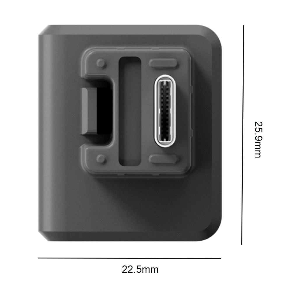 Charger Audio Adapter Type-C and 3.5mm Port Mic Adapter Not Waterproof Accessories Easy Disassembly for Insta360 ONE RS