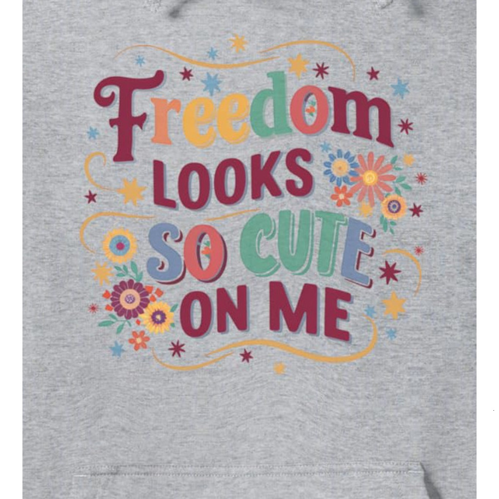 Hoodie for Mens Womens Freedom Looks Cute 4th of July Patriotic USA American Gift Pullover Hoodie Graphic Hoodies sweatshirt