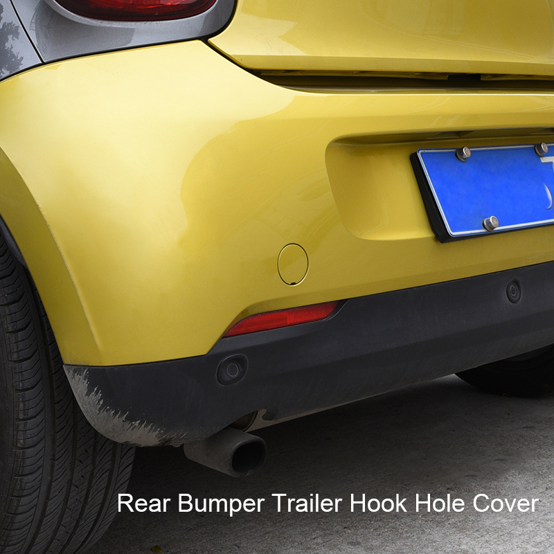 Direct Replacement For Mercedes Smart 453 Fortwo 2015-2021 4538854300 Rear Bumper Tow Hook Eye Cover Trim Trailer Cover Cap