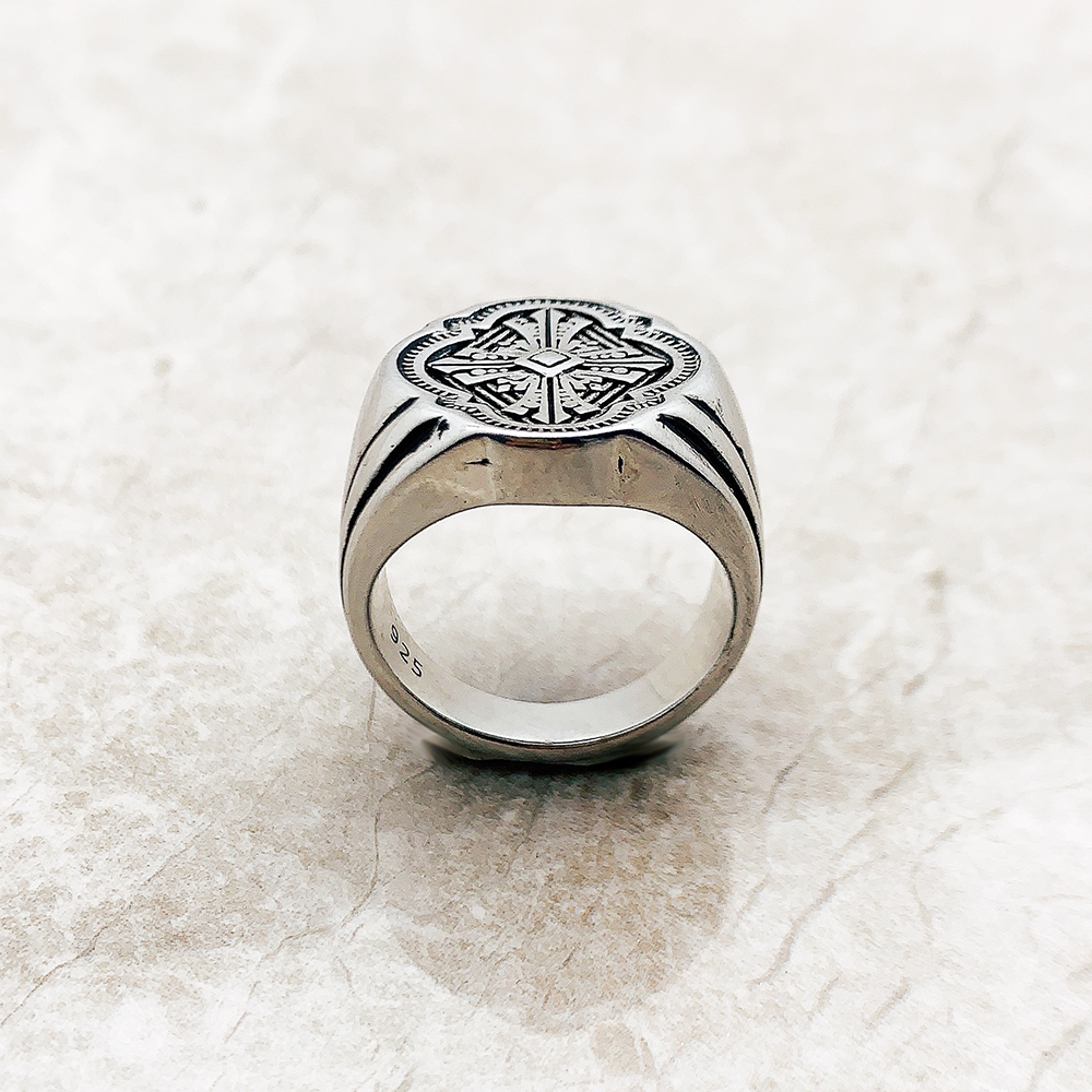 Ring Classic Cross Fine Jewerly For Women Men 2023 Summer Brand New Personal Lucky Gift In 925 Sterling Silver