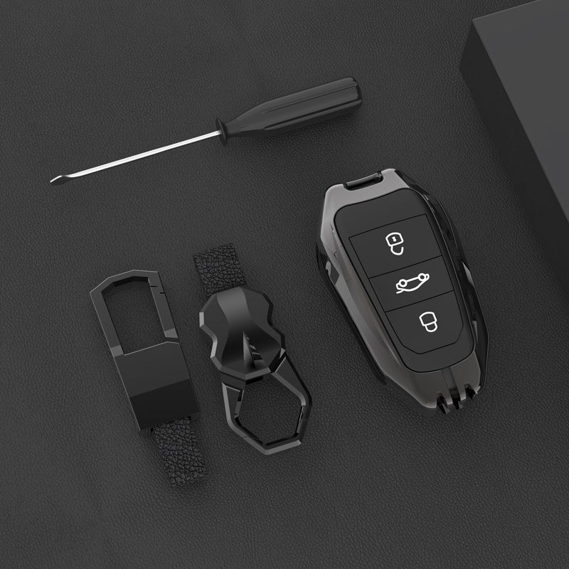 New Zinc Alloy Car Key Case Cover Shell for Peugeot 208 307 308 408 508 2008 3008 4008 5008 For Citroen C4 C3 C6 CACTUS Keychain