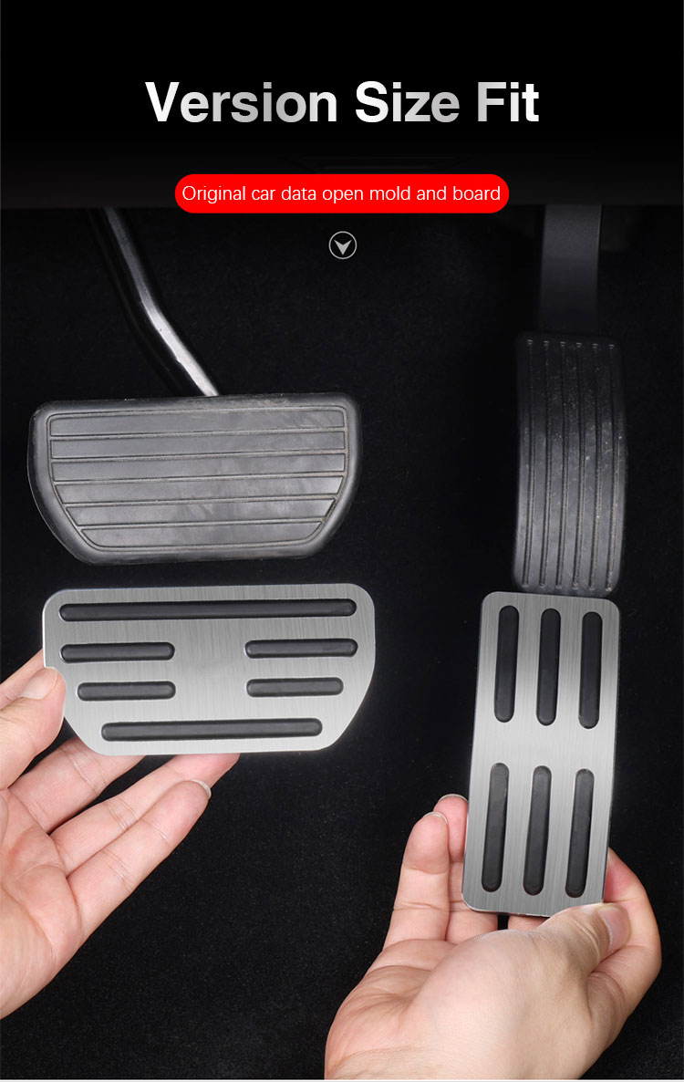 Car Foot Pedal Pads For Nissan Bluebird Sylphy Almera Pulsar Sentra G10 G11 B17 B18 Car Brake Clutch Pedal Set Metal Pads Covers