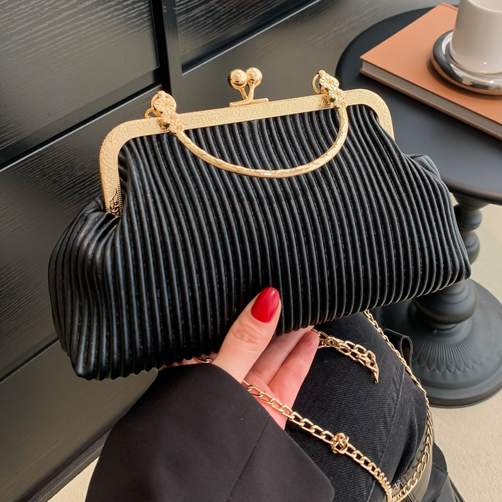 Women's Bag Luxury PU Leather Diamond Exquisite Clutch Bag Female Chain Handbag Daily Party Clutch Evening Bag Crossbody Bag