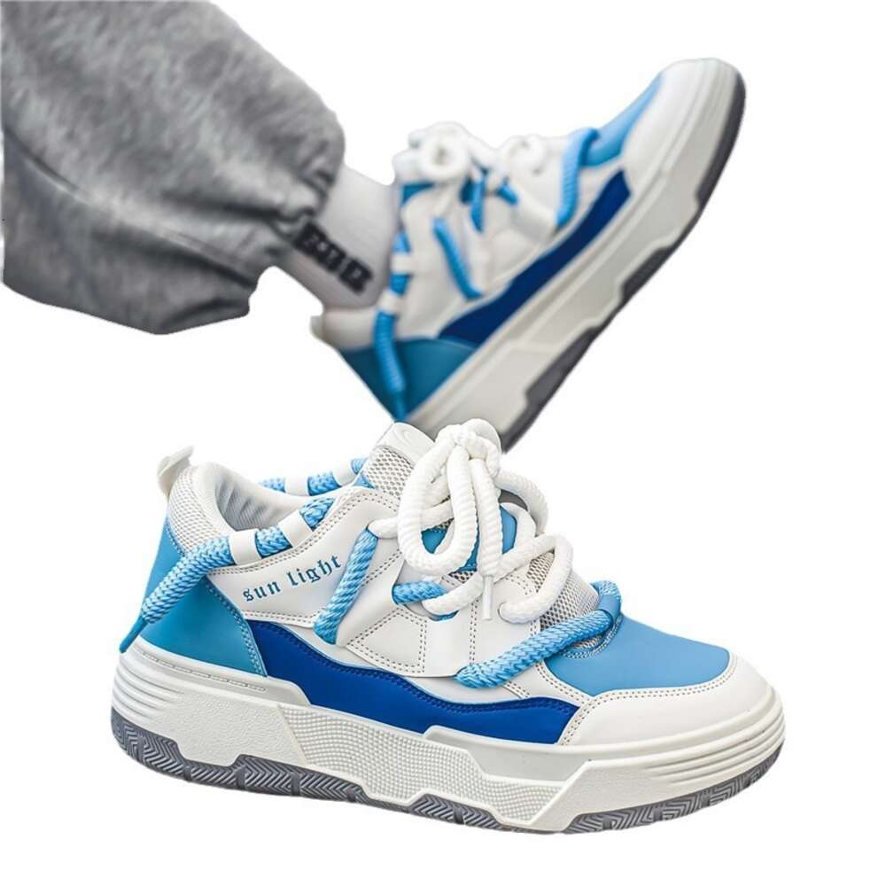 Men's Winter Bread Youth Thick Soles, Height Increasing Casual Board Shoes, Spring And Autumn Sports Trendy Shoes