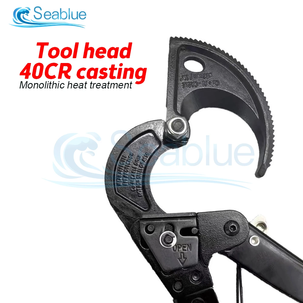 HS-325A Pliers Ratchet Cable Cutter AWG 600MCM Ratcheting Wire Plier Hand Tool Cut Up To 240mm Multifunctional For Electrical