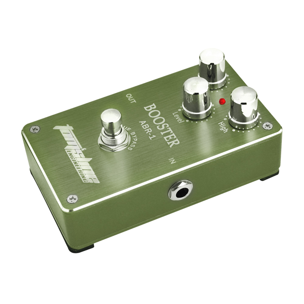 AROMA ABR-1 Booster Guitar Pedal Adjustable Treble and Bass Range +-14dB Electric Guitar Effect Pedal Ture Bypass Guitar Parts