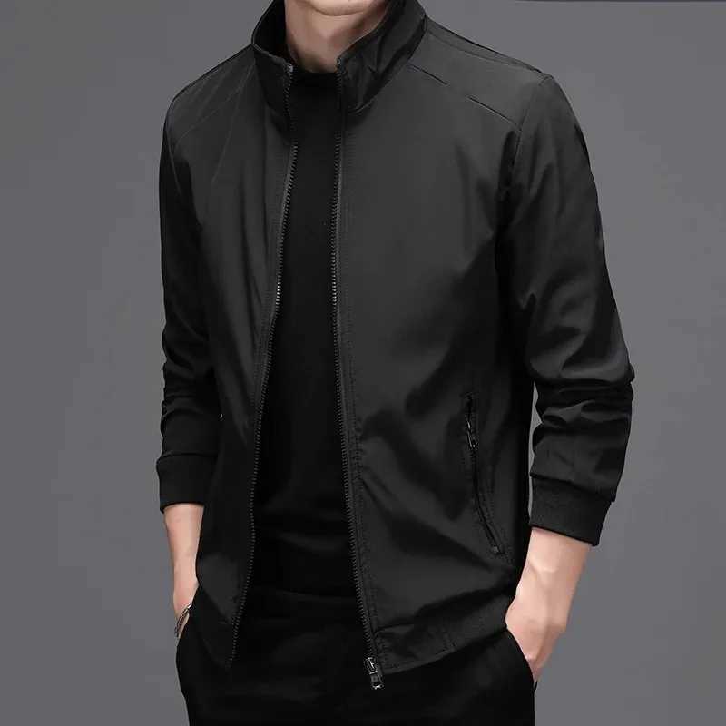 Spring and summer mens business jacket solid mens thin jacket casual mens jacket bomber jacket W241111