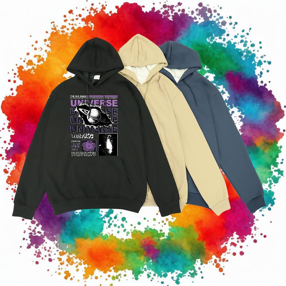 DIY Customized Hoodie for Men Long Sleeve Drawstring Classic Hoodie for Man Woman US Size Wear Daily Wear Thick Fleece