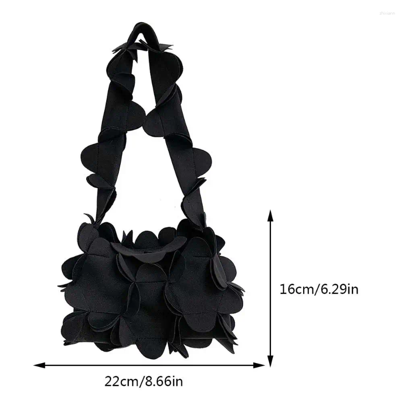 Drawstring Ladies Shoulder Bag Bow Knot Portable 3D wer PU Leather Temperament Exquisite Birthday Shopping Trip Party zhanyishengli