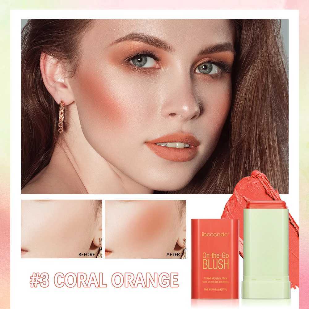 Tinted Mositure Blush Stick Face Pink Cream Cheek Blusher Cosmetics 3 in 1 Makeup Tubes used on lips eyes cheeksXJ241111