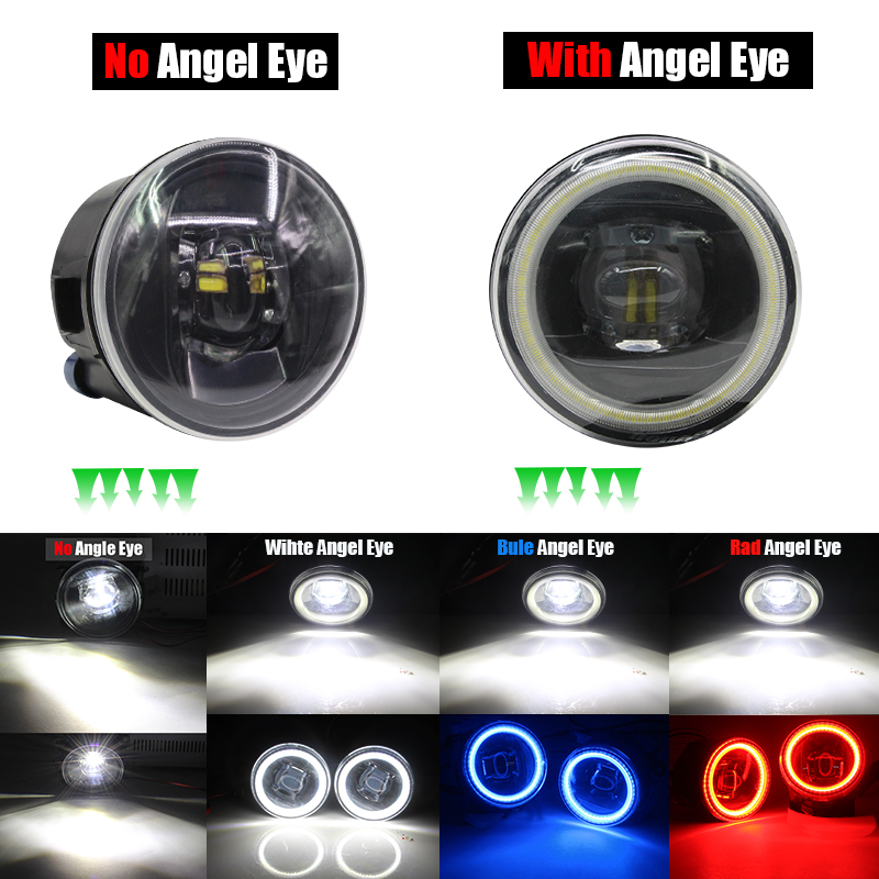 Cawanerl Car LED Bulb Fog Light H11 Angel Eye DRL Daytime Running Lamp For Nissan Note E11 MPV 2006 2007 2008 2009