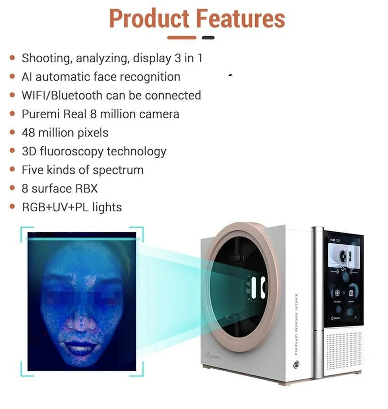 Hot Selling Trending Products 2024 New Arrivals Salon Beauty Equipment Face Skin Scanner Analysis System Machine