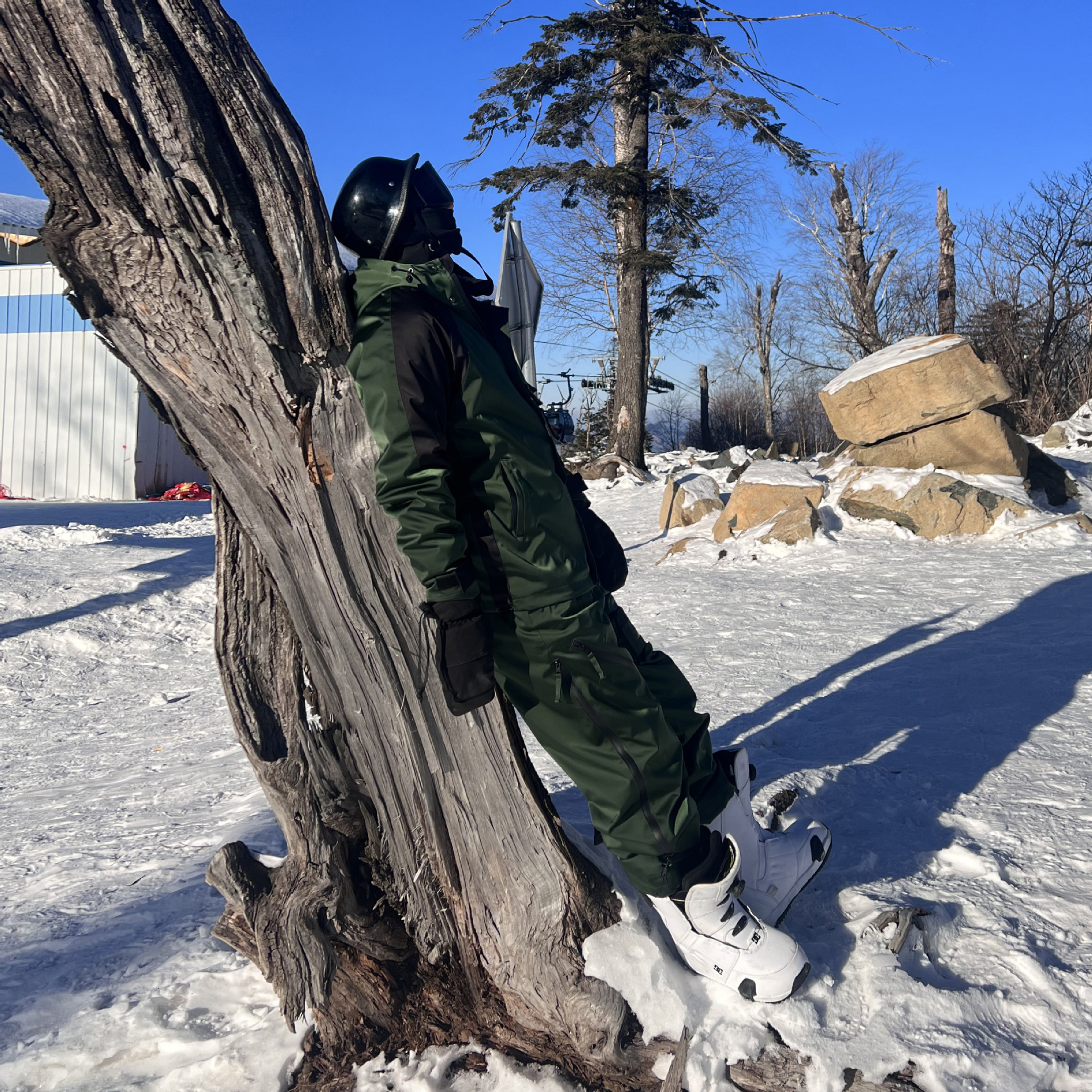 Functional Style For Men And Women With Waterproof Warm Thickened Loose Fitting Single Double Board Ski Suit Clothes