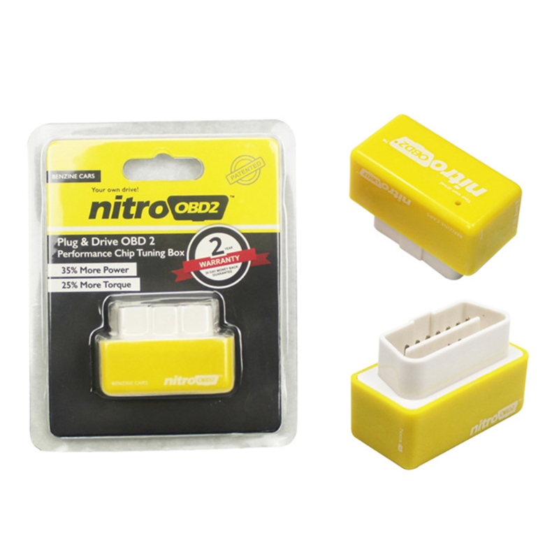 NITROOBD2 Vehicle Fuel Economizer Gas Oil Fuel Saver Tool Durable Car Economizer Tuning Box for Car P9JC