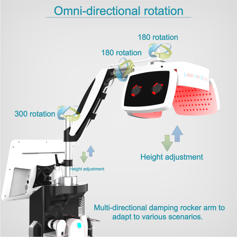 New Upgrade Professional Red Light 650nm Therapy Laser Hair Regrowth Machine Diode Scalp Treatment