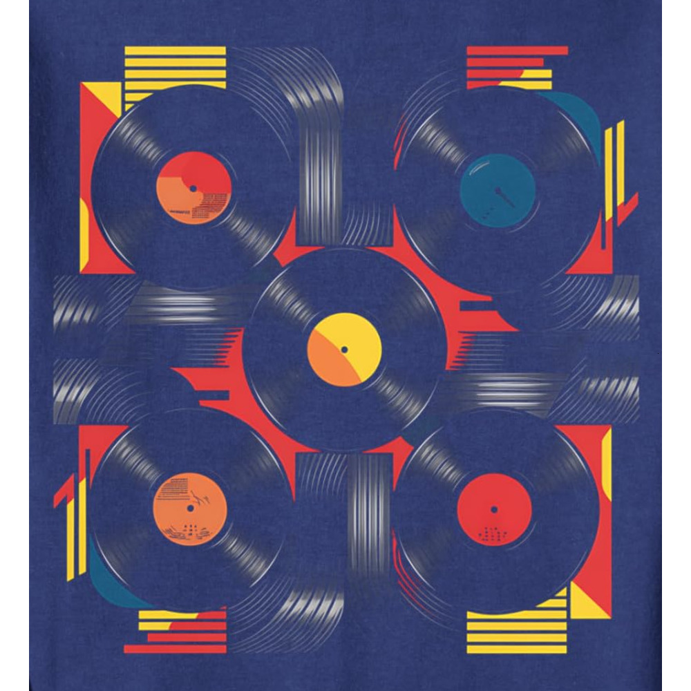 Long Sleeve Shirts for Men sweatshirt Vinyl Record Player Music Lover Retro Design Graphic Tees Sweatshirt T shirt Tee Streetwear Casual tops clothes