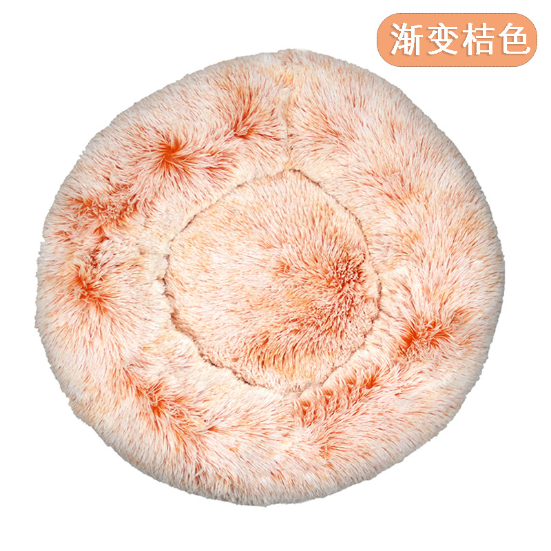 Dog kennel cat kennel plush round pet kennel dog bed winter dog mat pet bed pet supplies wholesale2