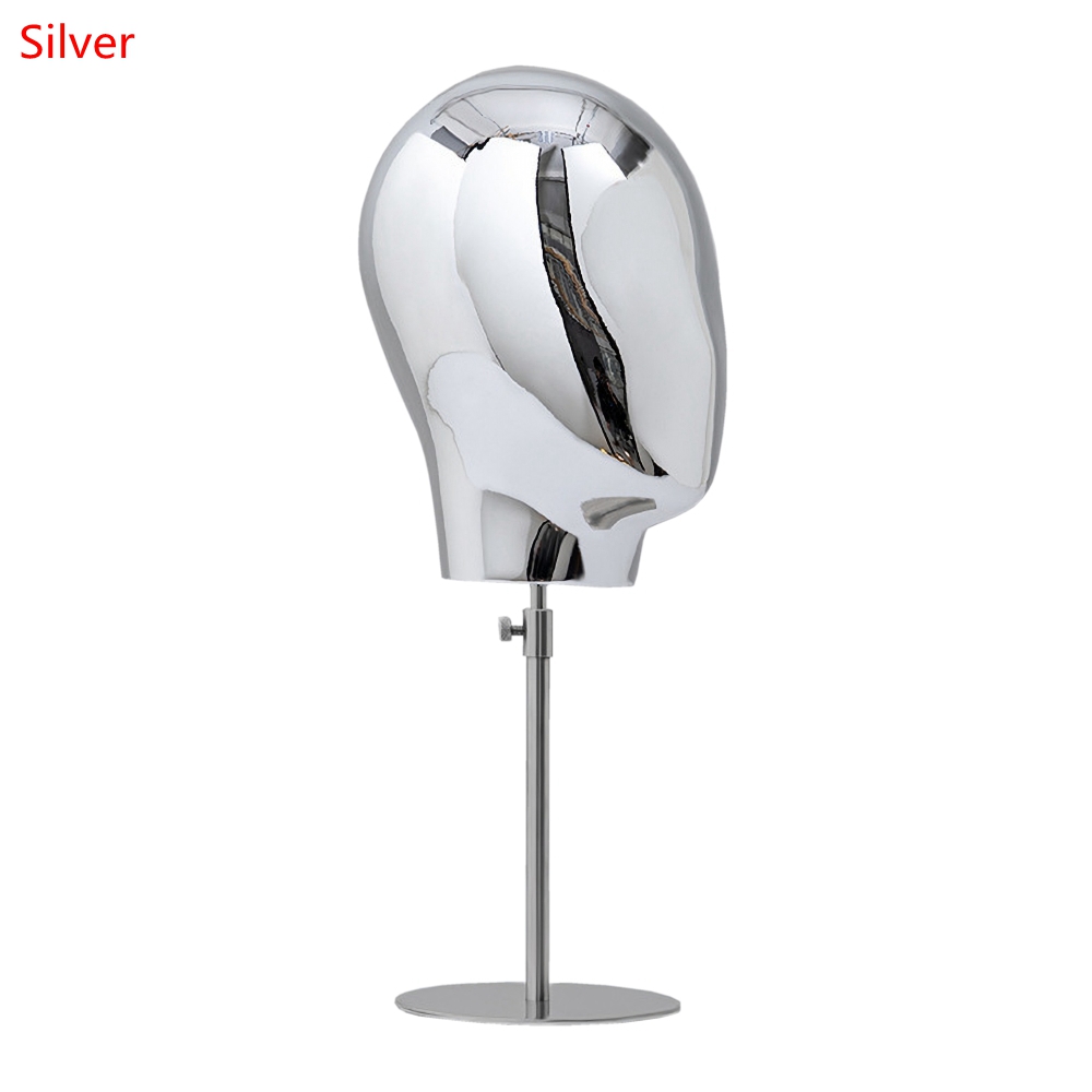 21 Inch Adjustable Mannequin Head Wig Making Head Metal Head Wig Hat Glasses Display With Detachable Stand Vintage Style Holder