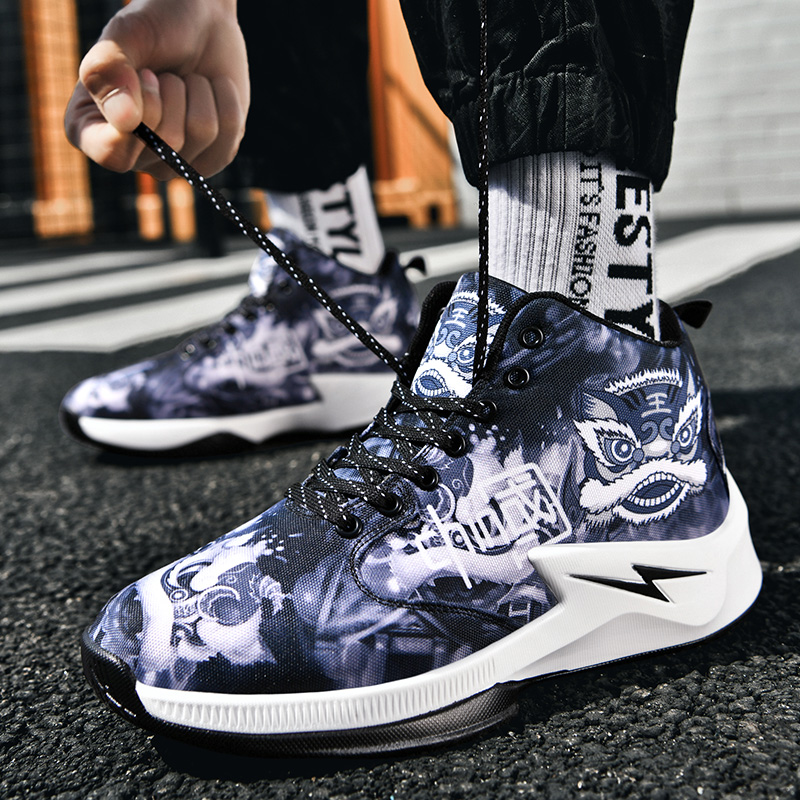 Children Basketball Shoes Chinese Style High-quality Field Training Sneaker Mesh Lightweight Men Basketball Shoes for Kids
