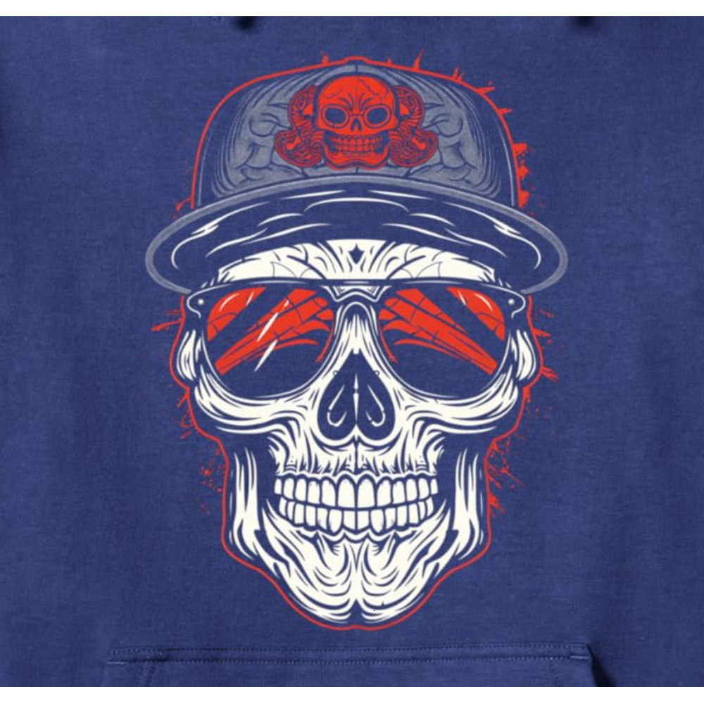 Hoodie for Mens Womens Skull Cap Cool Skeleton Halloween Costume Party Spooky Scary Pullover Hoodie Graphic Hoodies sweatshirt