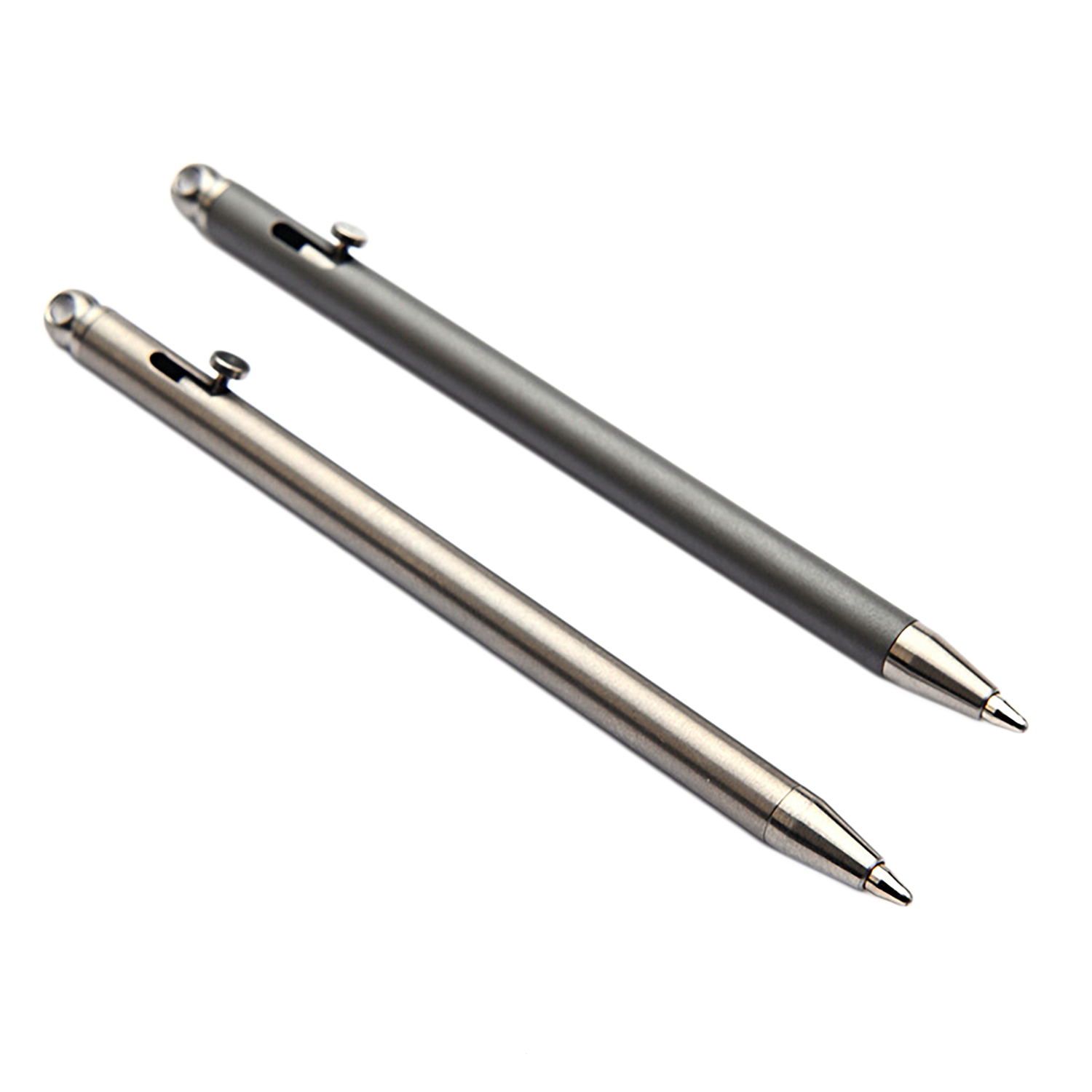 Super fine TC4 Ti titanium 3 inch short tactical trigger bolt lock ballpoint pen self defence survival breaker EDC keychain