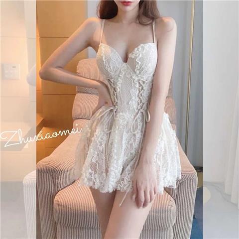 2023 New Fashionable Strap Beach Classic Women's Swimsuit High Waited One Piece the Bell Slim Embroiled Sexy Bohemian Bikini Set