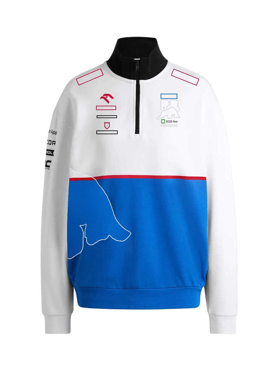 F1 for Men 2024 Formula 1 Team Full-length Zip Hoodie New Season Racing Fans Fashion Half-zip Sweatshirt Pullover Unisex free shipping