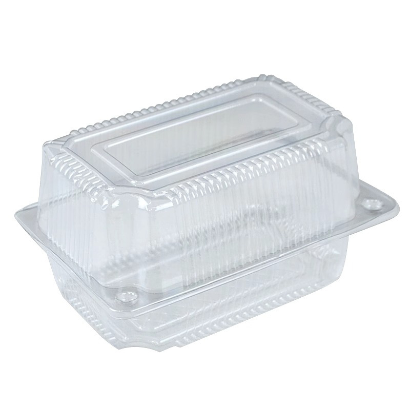 Factory sold pastry box disposable plastic transparent cake packaging box plastic box western Dim sum fruit food packaging box