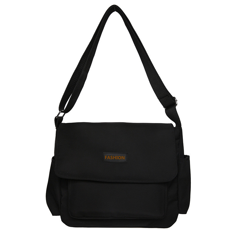 Women's School Messenger Bags for Teen Girls Shoulder Bag Ladies Designer Handbags Large Capacity Solid Canvas Crossbody Bags