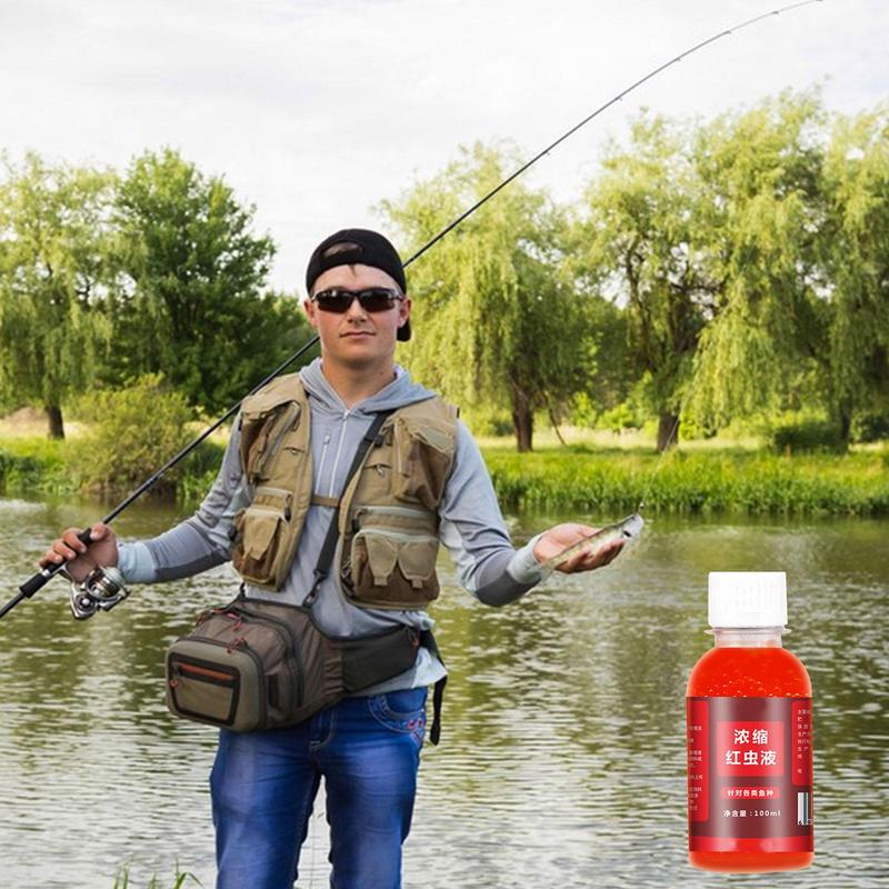 Red Worm Fishing Additive Bait High Concentrated Fishing Lures Enhancer Smell Lure Tackle Food For Trout Cod Carp Bass