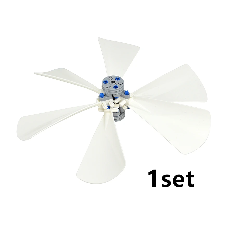 Compatible 89509 EV3 MOC Technical Propeller Parts The Wind Fan Blades Building Block Accessories Toys For Children Gifts